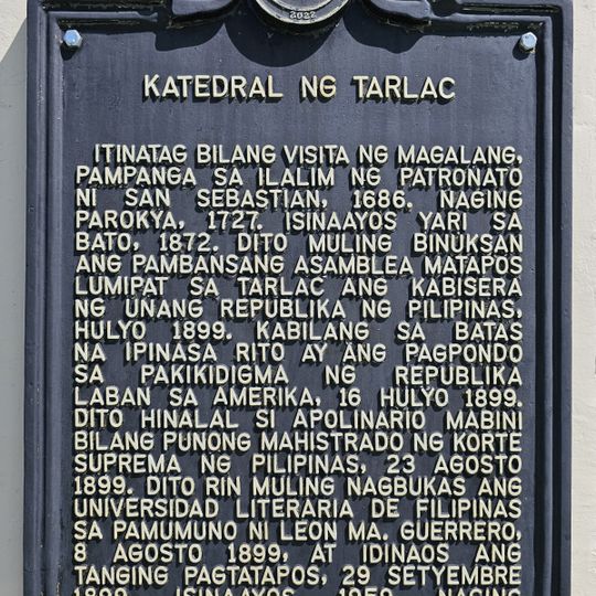 Cathedral of Tarlac historical marker
