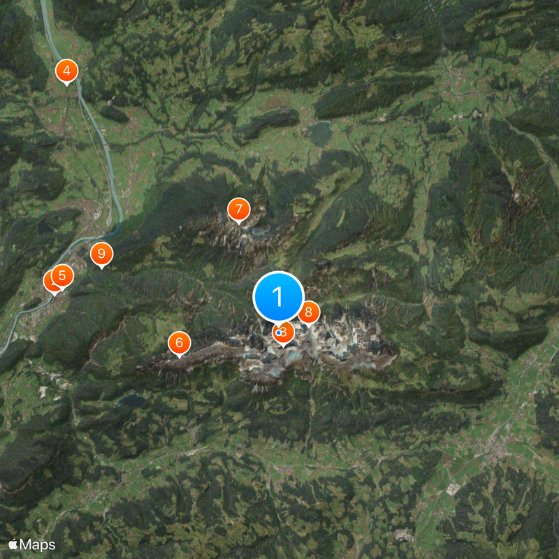 Kaiser Mountains Map