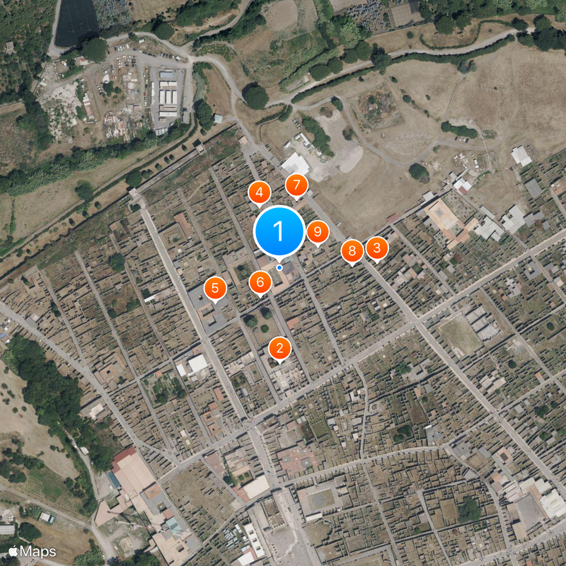 Maison des Vettii Carte