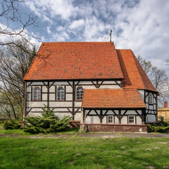 Kościół Matki Boskiej Różańcowej, d. graniczny kościół ewangelicki