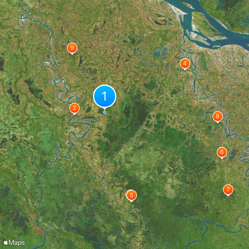 Distretto di Gopalganj Mappa