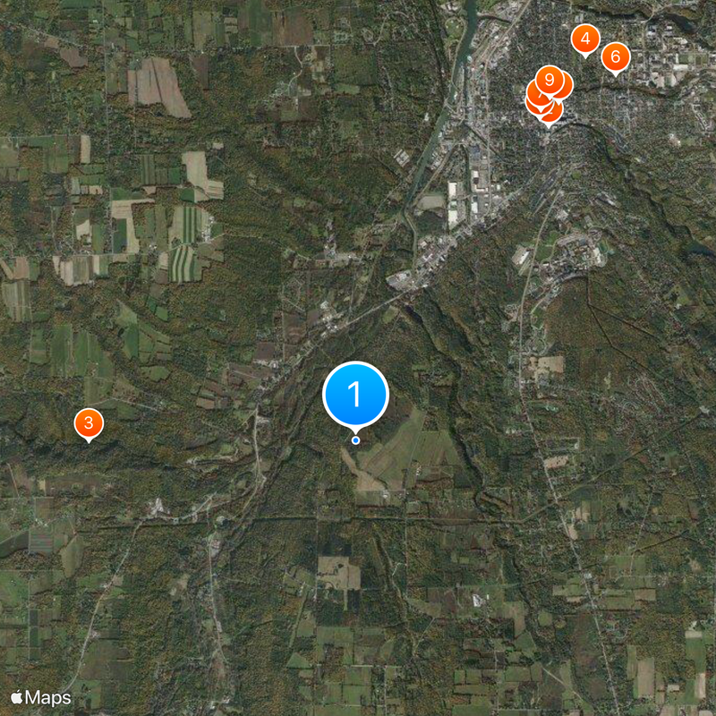 Buttermilk Falls State Park Map