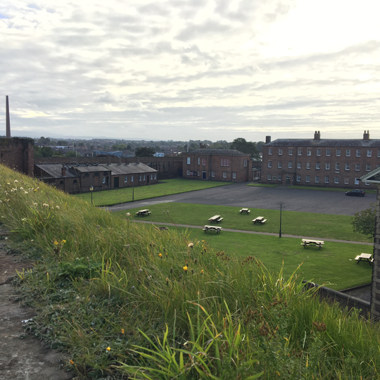 Outer Bailey Half Moon Battery, Flanking Wall And Bridge