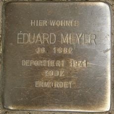 Stolperstein dedicated to Eduard Meyer