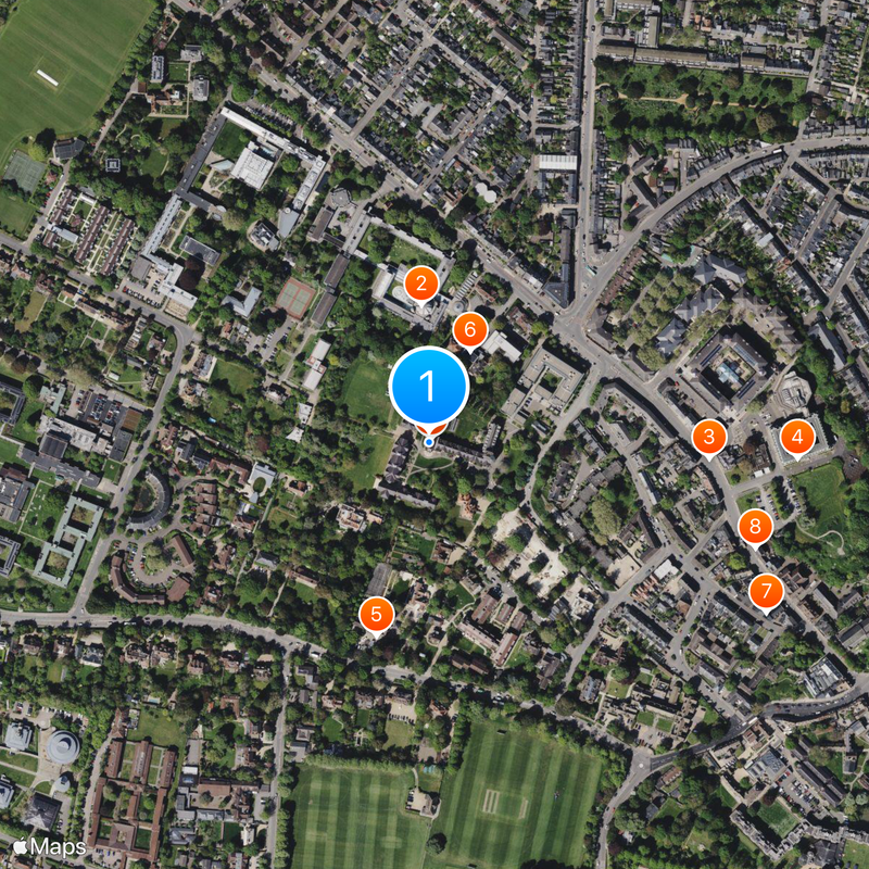 St Edmund's College Map