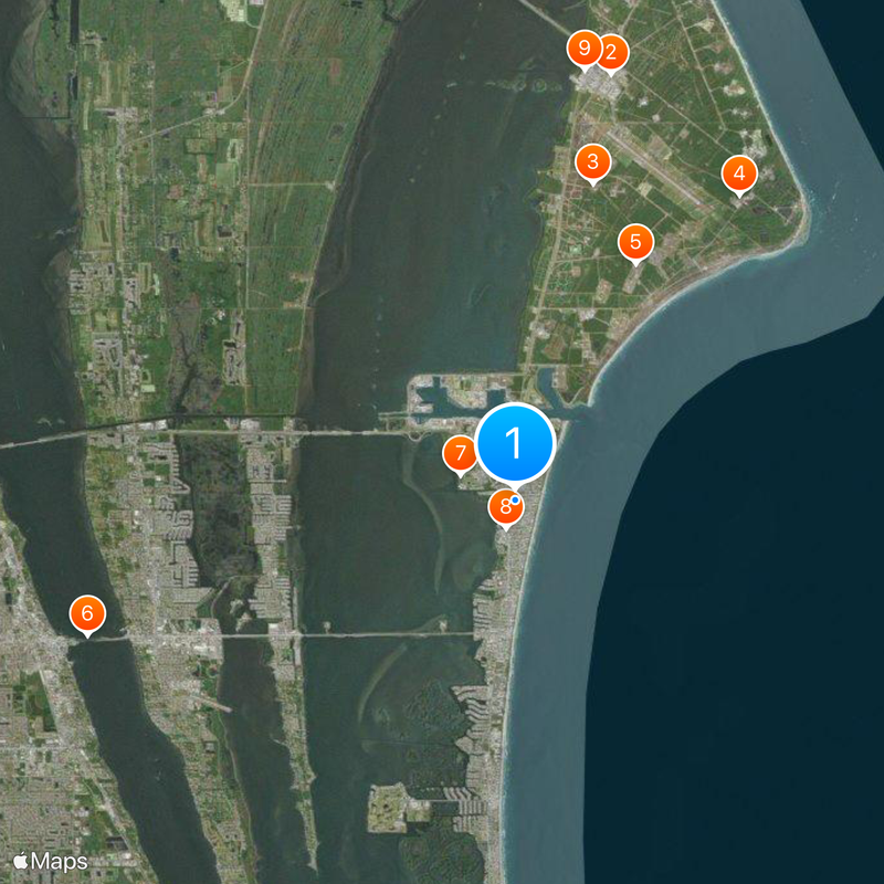 Cape Canaveral Karte