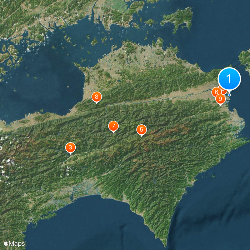Yoshino River Map