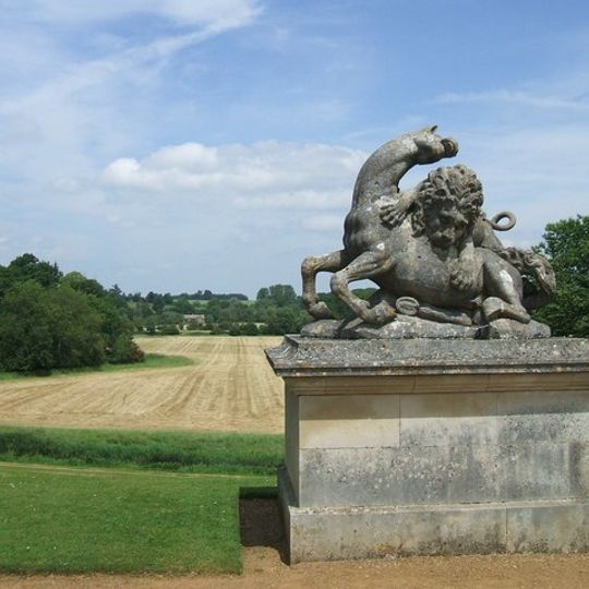 Statue of Lion and Horse Approxiamtely 85 Metres North of Rousham Park and at North End of Bowling Green