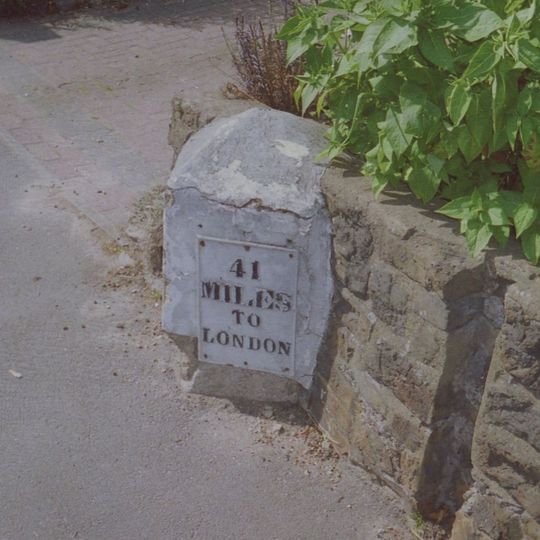 Milestone, Canterbury Road, by No. 201 "The Milestone"