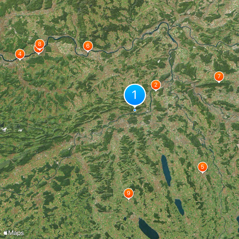 Canton d'Argovie Carte