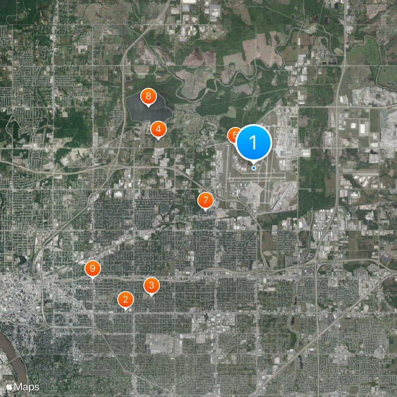 Tulsa International Airport Map