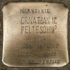 Stolperstein dedicated to Nathan Nathanael Peltesohn