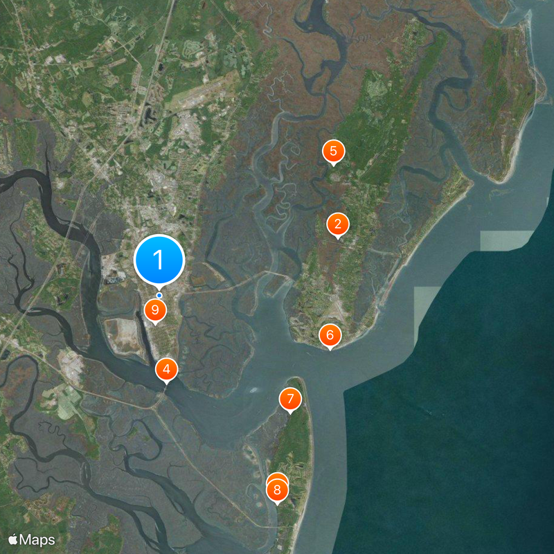The Golden Isles of Georgia Map