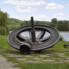 Crown wheel from Miřejovice power plant in Kralupy nad Vltavou