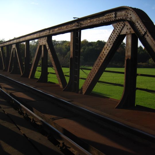 Railway bridge over the Jizera in Bakov nad Jizerou