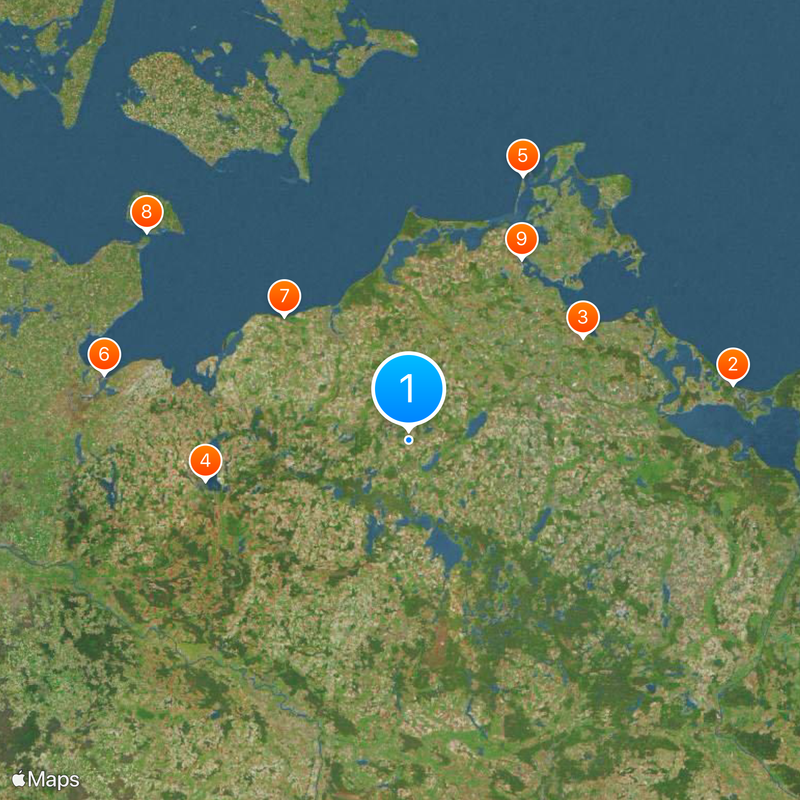 Mecklenburg-Vorpommern Karte