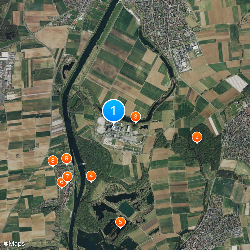 Grafenrheinfeld Nuclear Power Plant Map